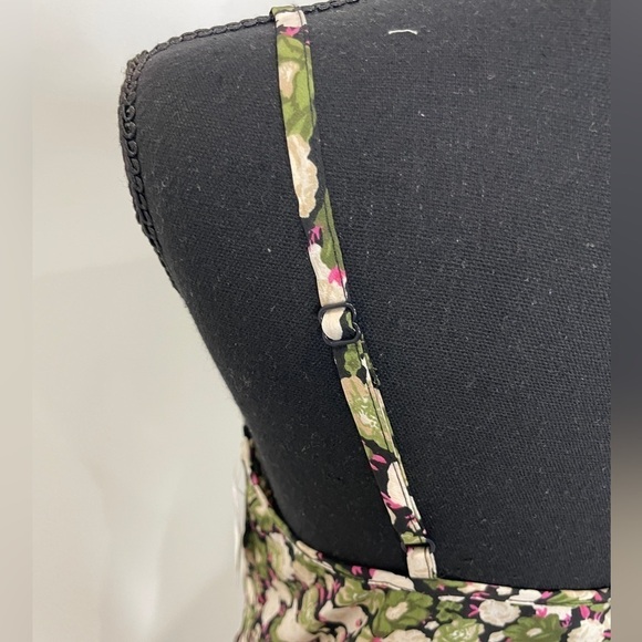 VERO MODA Helen Cowl Neck Recycled Polyester Slip Dress in Ivy Green - Picture 6 of 9